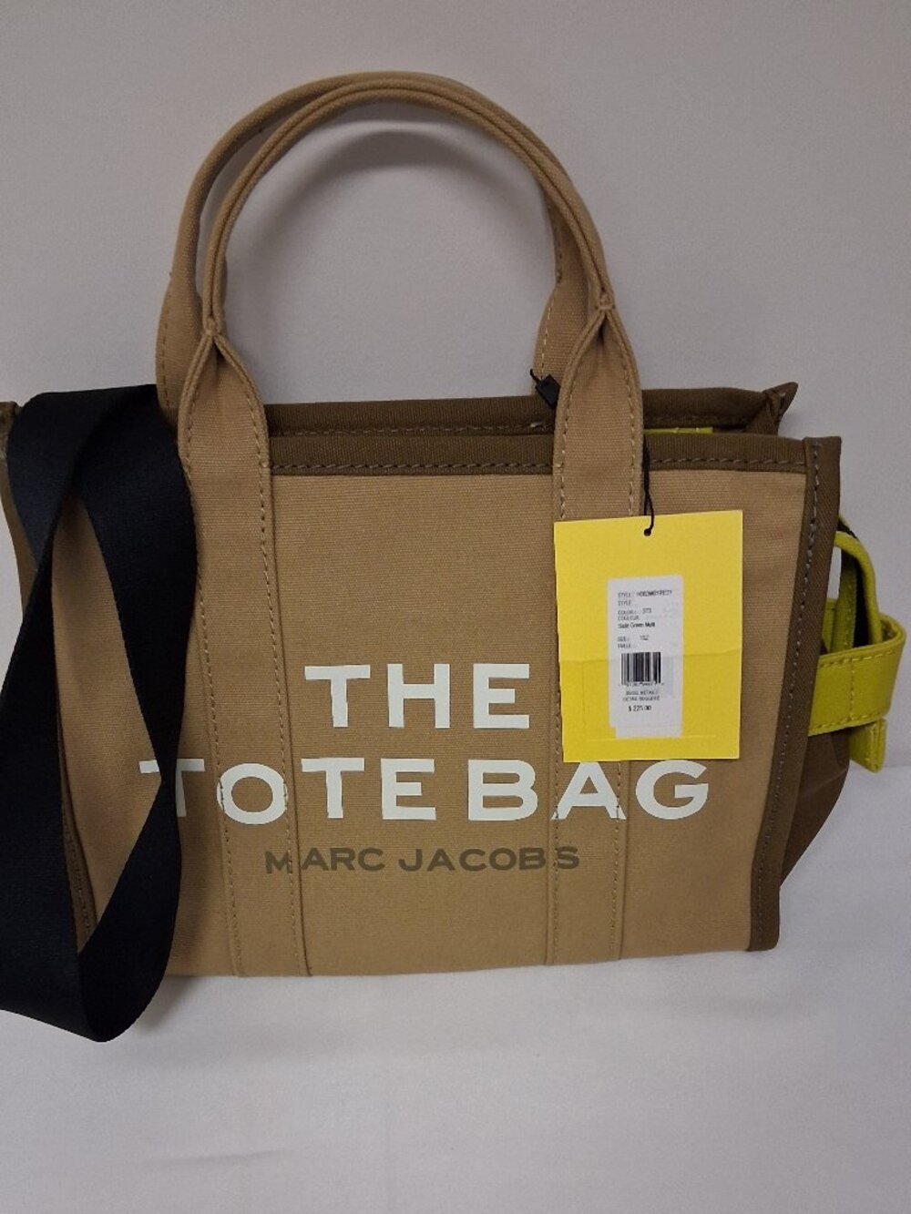 Authentic Marc Jacobs The Medium Color Block Tote Bag in Slate Green Multi NWT